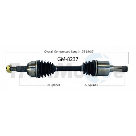 Surtrack Axle Cv Axle Shaft, Gm-8237 GM-8237